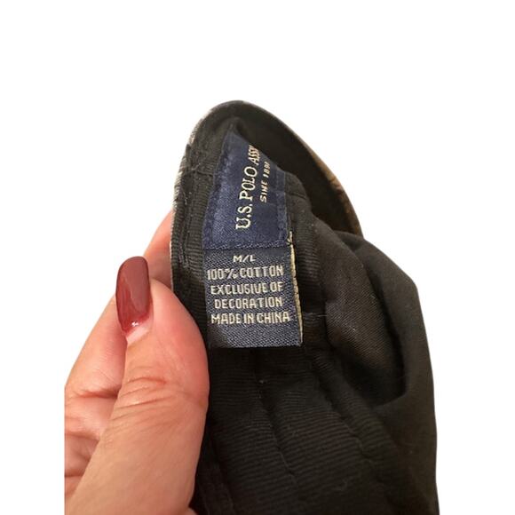 U.S. Polo Assn. Camo Olive Green Cotton Scally Cap Men Sz M/L - Picture 10 of 10